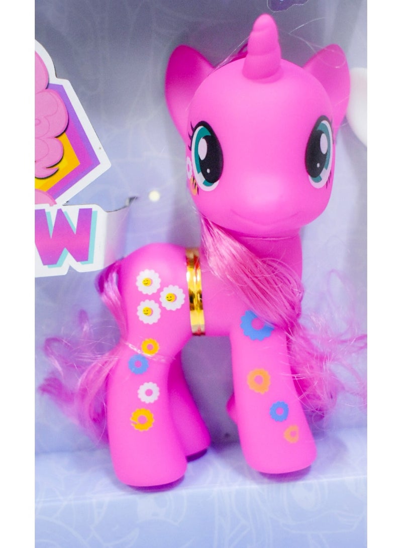 Pretty Horse Toy Set with Three Characters: Rarity, Pinkie Pie & Twilight Sparkle, Plus 8 Accessories . Best gift for girls three years and above - Image 2