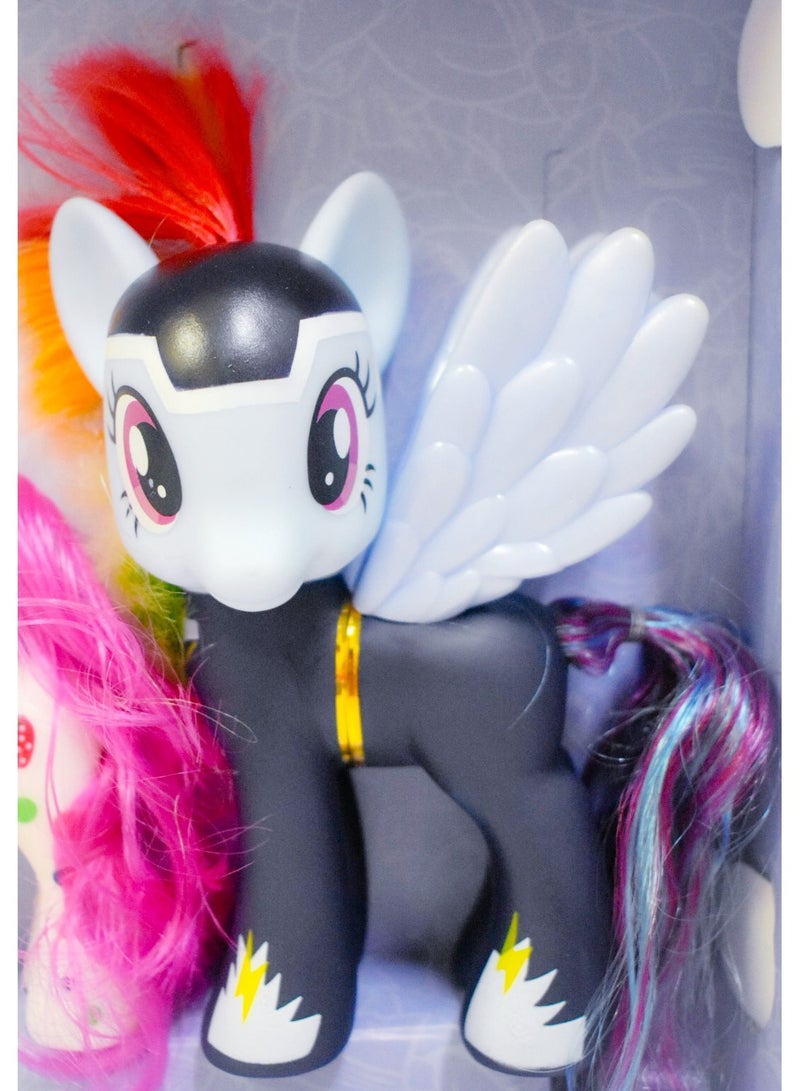 Pretty Horse Toy Set with Three Characters: Rarity, Pinkie Pie & Twilight Sparkle, Plus 8 Accessories . Best gift for girls three years and above - Image 4