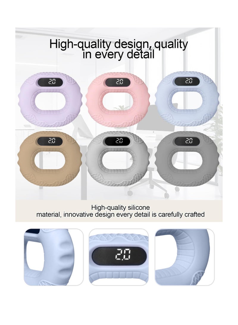 SOLARAE Smart Silicone Grip Strengthener with Built-in Counter, Bluetooth Connection for Video Control, Hand Grip Strengthener, Perfect for Fitness, Rehabilitation and Hand Strengthening (blue) - Image 5