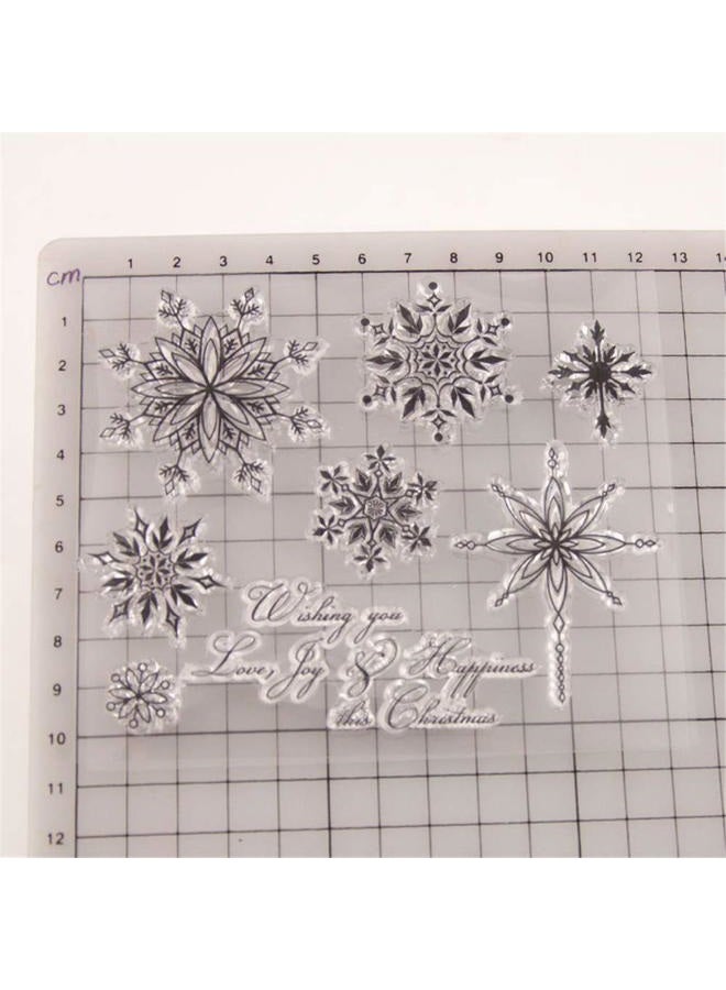 arriettycraft Merry Christmas Christmas Snowflakes Sayings Verses Clear Stamps for Christmas Cards Making Decoration and Scrapbooking Rubber Stamps for Craft - Image 2