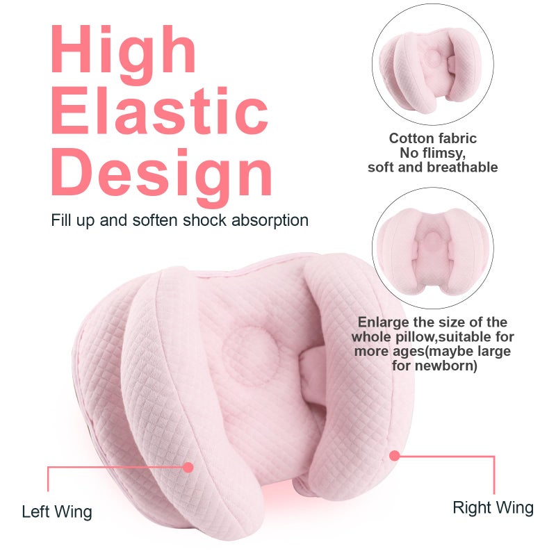 KAKIBLIN Baby Head Pillow, 2 in 1 Banana Neck Pillow for Baby, Babies Neck Pillows for Stroller, Adjustable Head Support Pillows for Newborn - Image 4