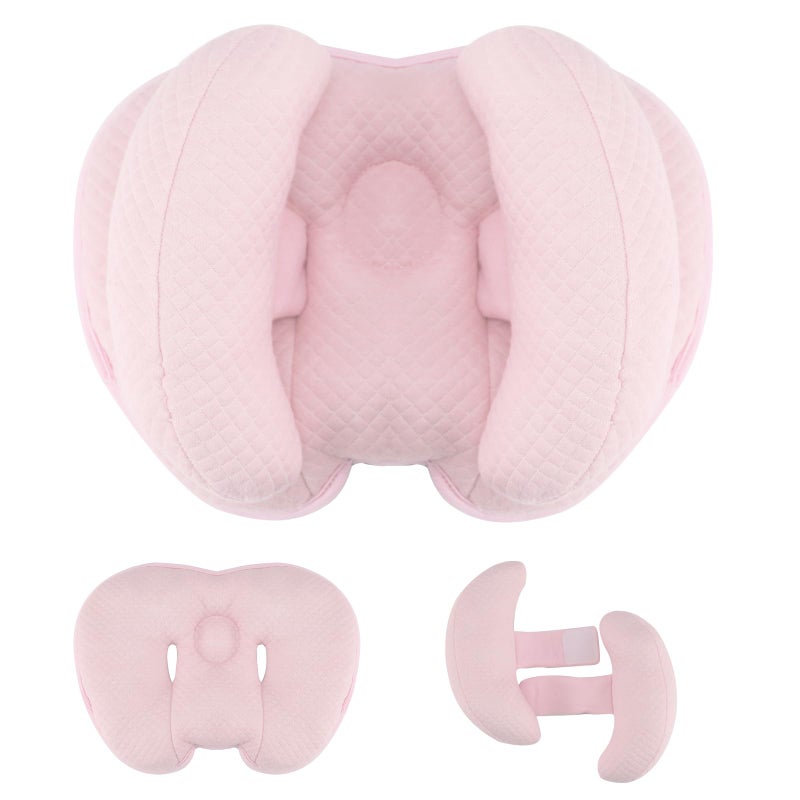 KAKIBLIN Baby Head Pillow, 2 in 1 Banana Neck Pillow for Baby, Babies Neck Pillows for Stroller, Adjustable Head Support Pillows for Newborn - Image 2