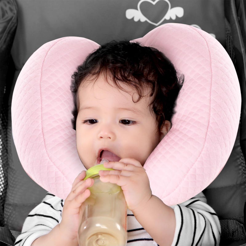 KAKIBLIN Baby Head Pillow, 2 in 1 Banana Neck Pillow for Baby, Babies Neck Pillows for Stroller, Adjustable Head Support Pillows for Newborn - Image 3