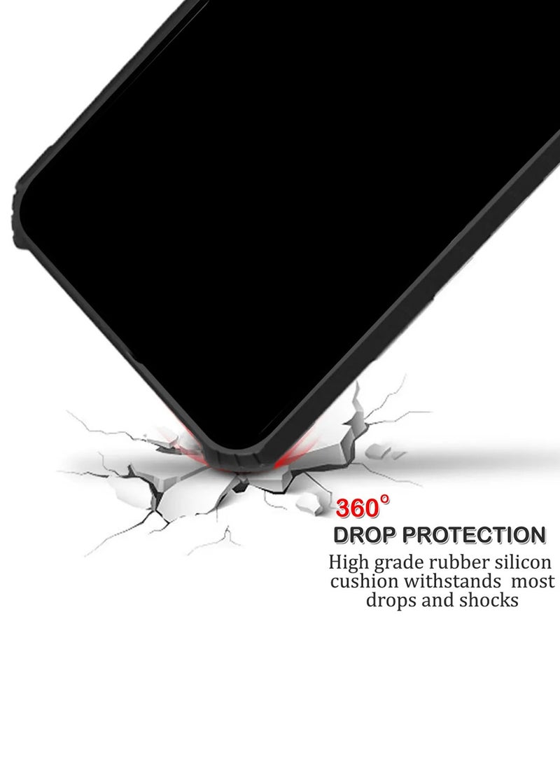 Wtech Vivo V40 / V40 Pro 5G 2024 Hybrid TPU Silicone With Raised Armour Bumpers Slim Case Cover - Black - Image 5