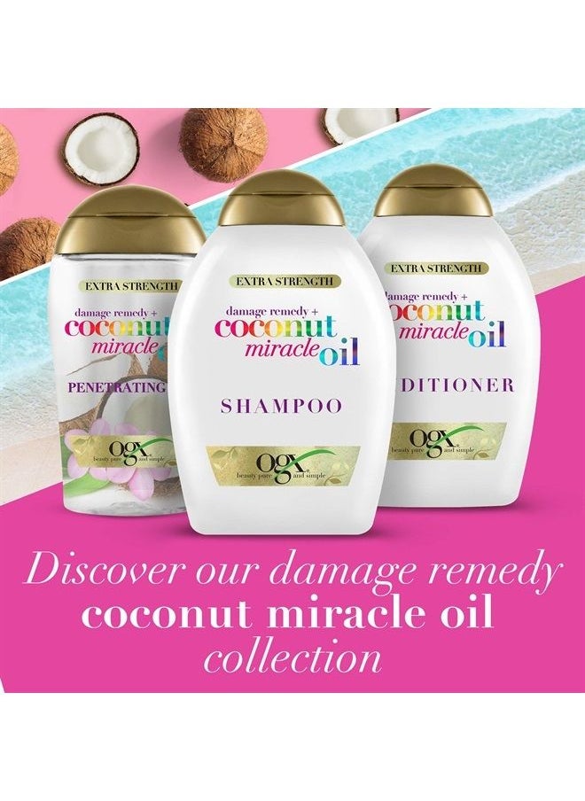 Ogx - Extra Strength Damage Remedy + Coconut Miracle Oil Shampoo & Conditioner Set, 13 Fl. Oz. (Pack of 2) - Image 1
