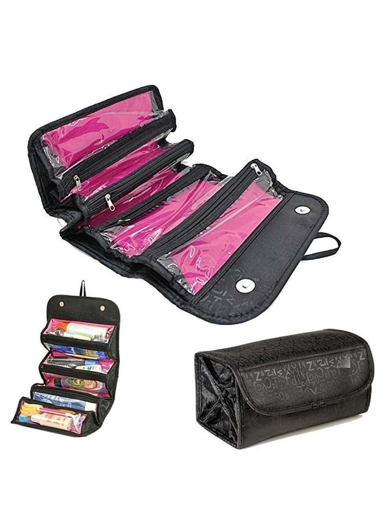 Rubik Hanging Roll Travel Toiletry Bag Large Capacity - Image 1
