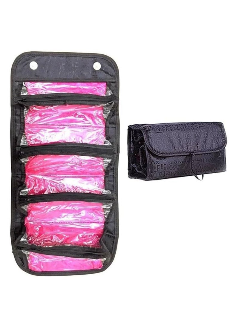 Rubik Hanging Roll Travel Toiletry Bag Large Capacity - Image 4