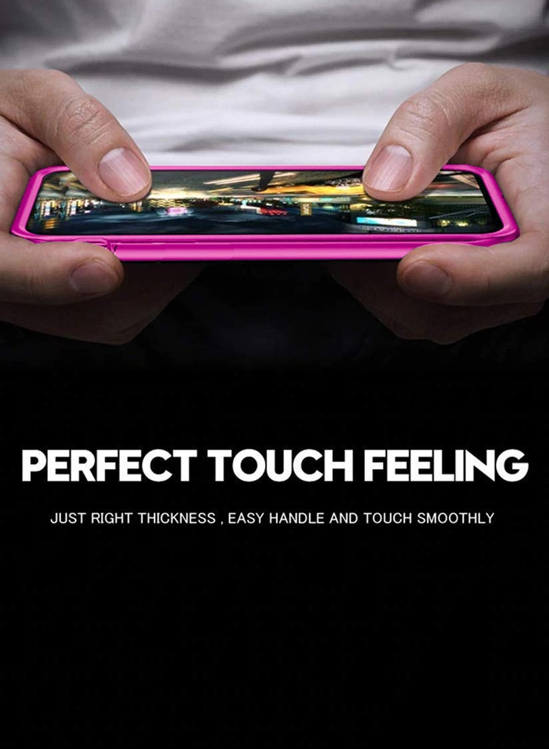 Wtech Oppo A5 5G 2025 Premium Soft Liquid Silicone Full Protective Raised Lips Edges and Camera Case Cover (MCRPSN) - Hot Pink - Image 4