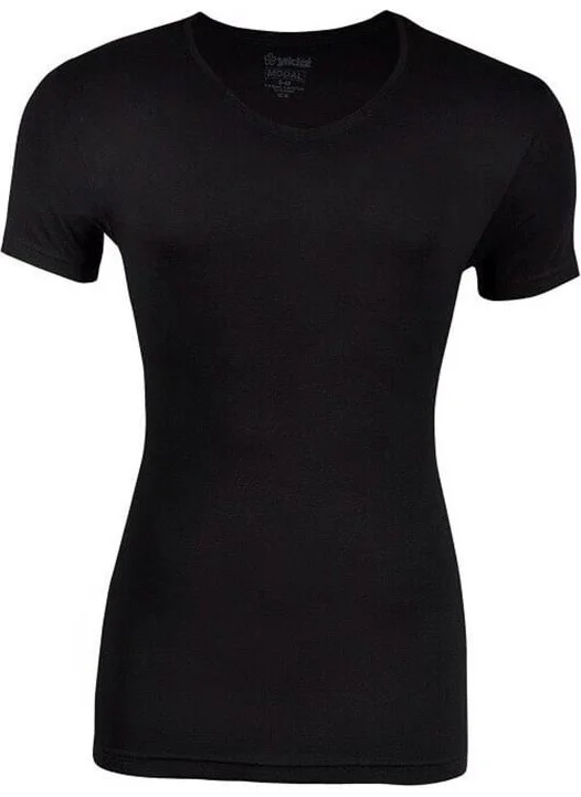 Yıldız Star 268 Black Crew Neck Short Sleeve Thermal Undershirt