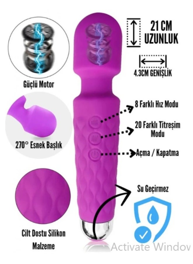 عصا تدليك قابلة لإعادة الشحن عبر USB - Image 2