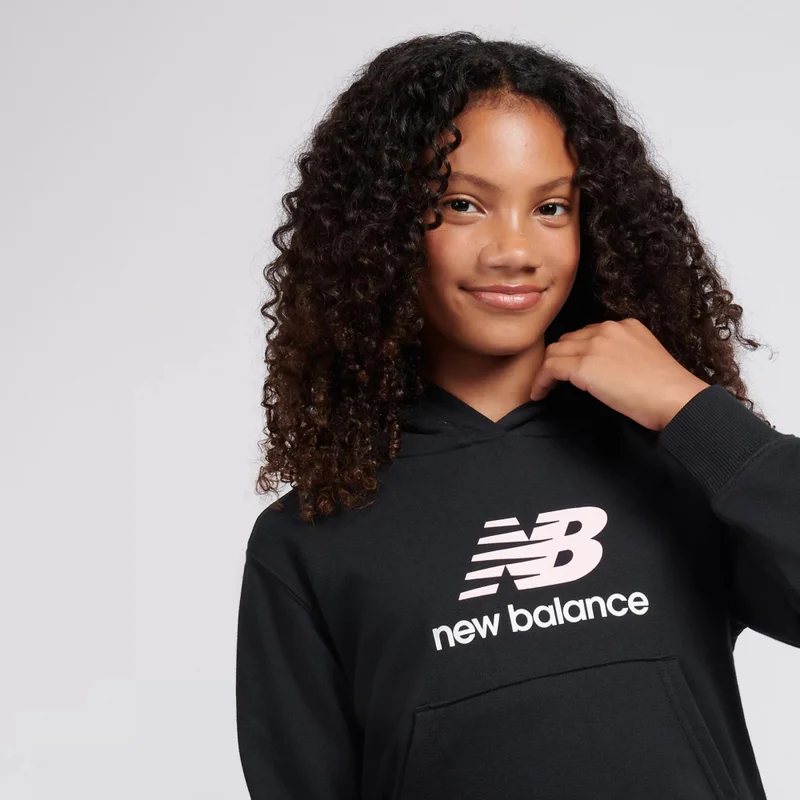 New Balance Black FT Stacked Logo Hoodie for Women | Best Price UAE