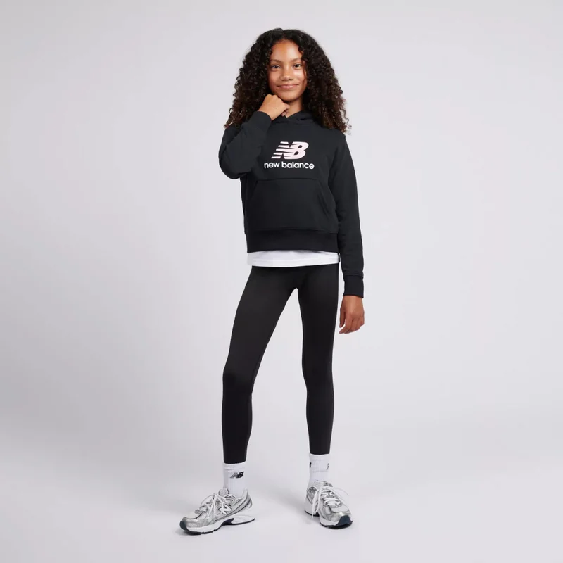 New Balance Black FT Stacked Logo Hoodie for Women | Best Price UAE