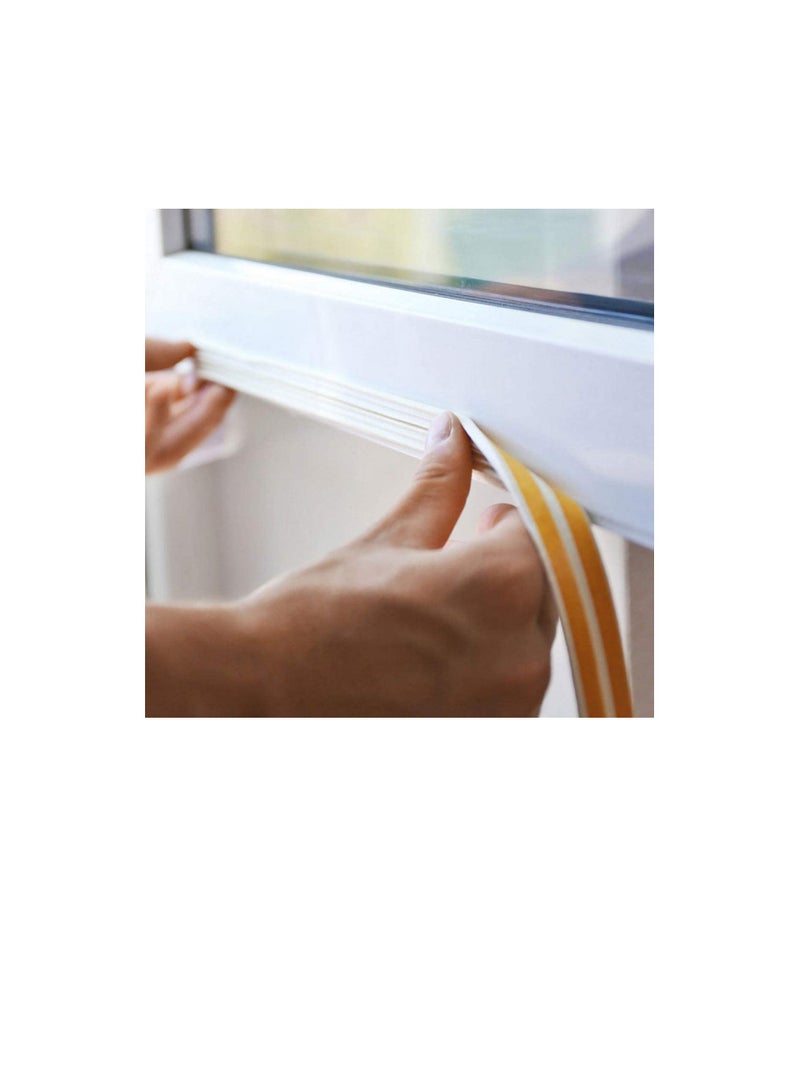 Beorol Sealing Tape Self Adhesive 'E' Profile White 2 x 50Mtrs DTEBE Beorol - Image 2