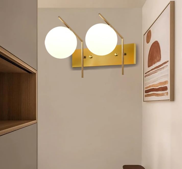 kinis Double Shade Surface Mounted Inclined Design Wall Light/Wall Lamp/Wall Sconces for Living Room Wall Lamp for Bedroom Wall Light to Décor (with Bulb) - Image 3