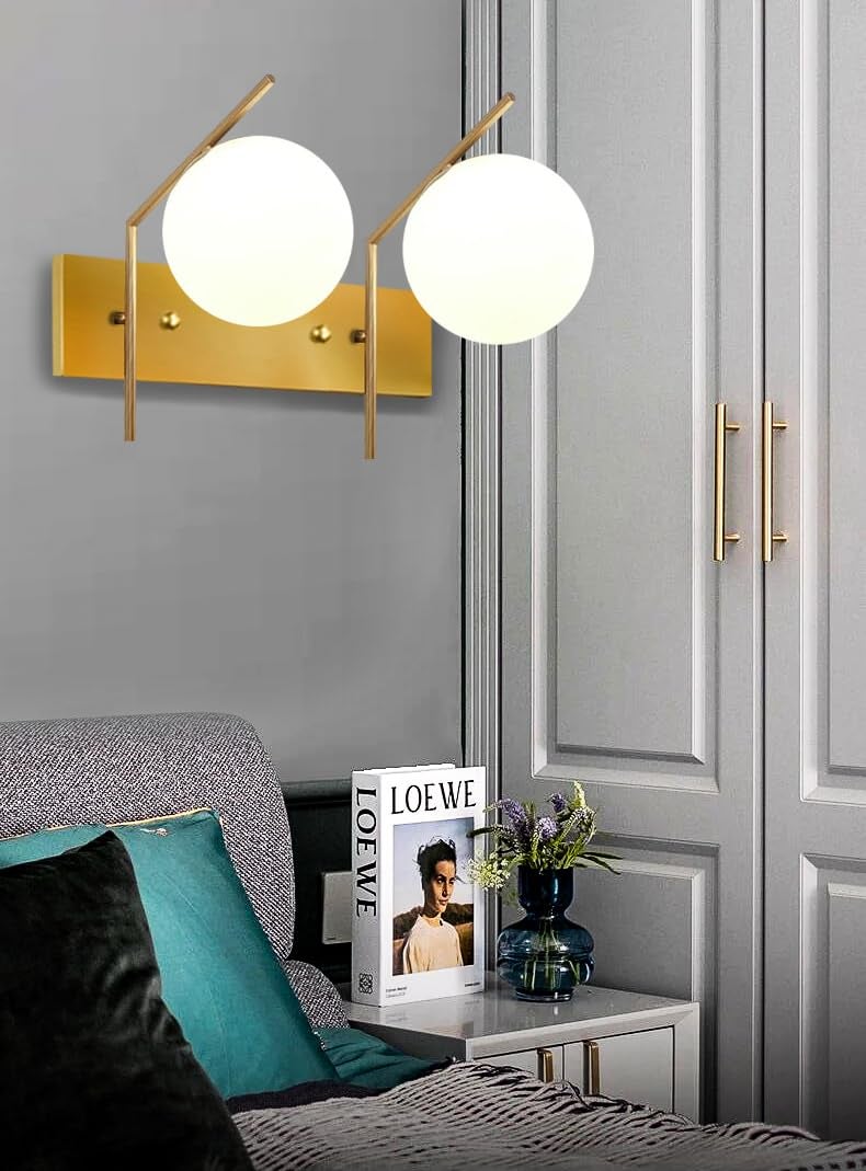 kinis Double Shade Surface Mounted Inclined Design Wall Light/Wall Lamp/Wall Sconces for Living Room Wall Lamp for Bedroom Wall Light to Décor (with Bulb) - Image 2