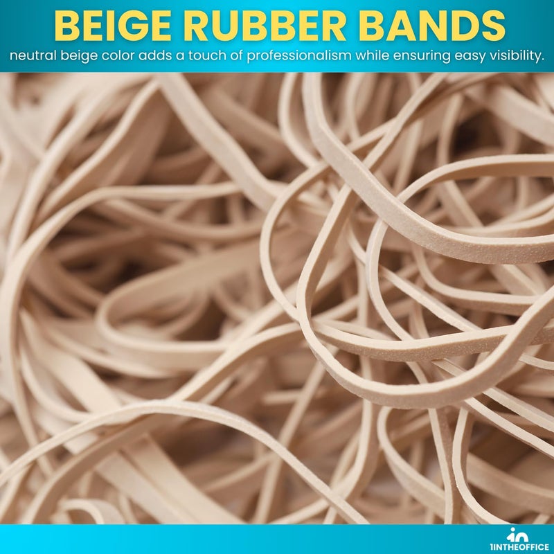 1InTheOffice Rubber Band #19, Heavy Duty Rubber Bands, Beige, Size 19, 1640 Pack - Image 5