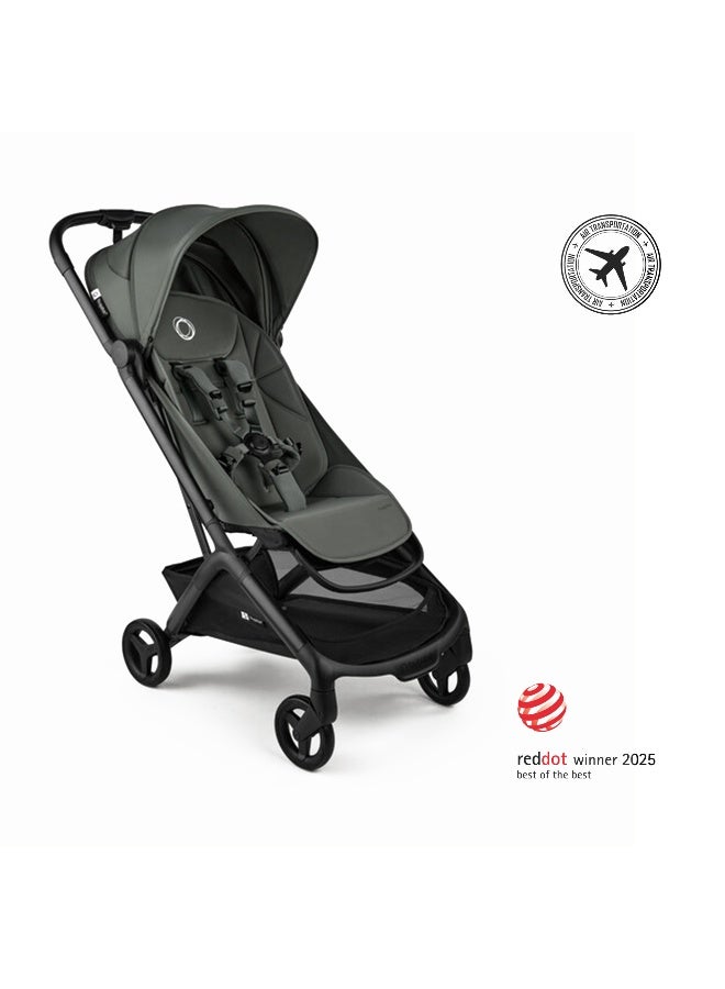 Bugaboo Butterfly 2 Stroller in Black/Forest Green - Image 1