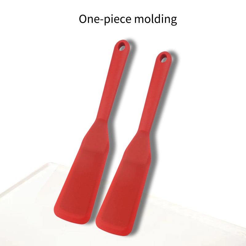 Bolonie Crepe Omelette Long Thin Spatula Set  2 PCS Silicone Thin Omelet Spatula Turner - Omelet Maker  Crepe Tools - Spatula Set for Nonstick Cookware - Image 5