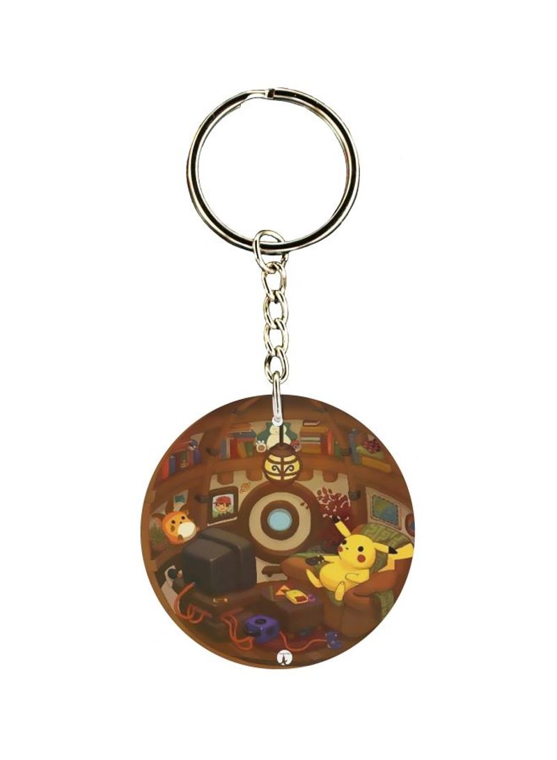 RKN Single Sided Pikachu Themed Keychain