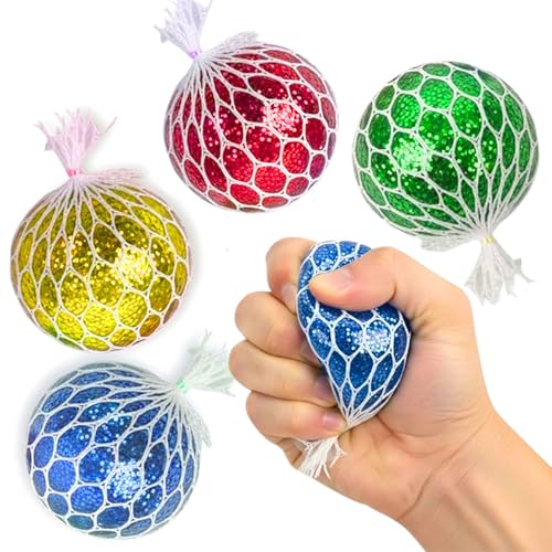 4E's Novelty 4Es مجموعة 28 كرة ضغط لعيد الحب مع بطاقات وأكياس عيد الحب، ألعاب ضغط للأطفال الأولاد والبنات، هدايا تبادل في الفصل، - Image 1