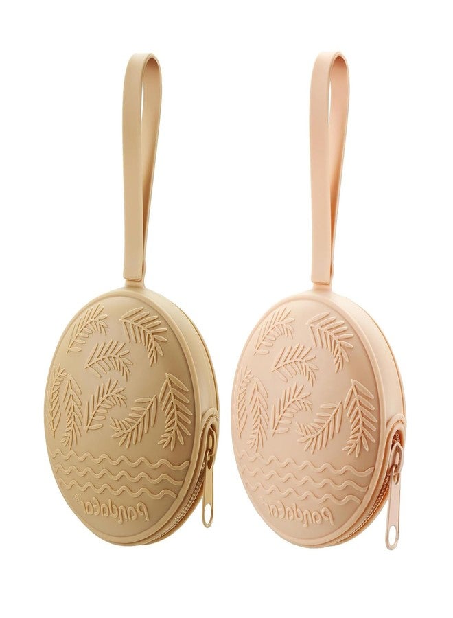 PandaEar Silicone Pacifier Holder Case for Diaper Bag, 2 Pack Baby Pacifier Case Binky Holder, Portable Pacifier Cover Pouch Organizer Bag, BPA-Free Pacifier Travel Case for Boys & Girls - Image 4