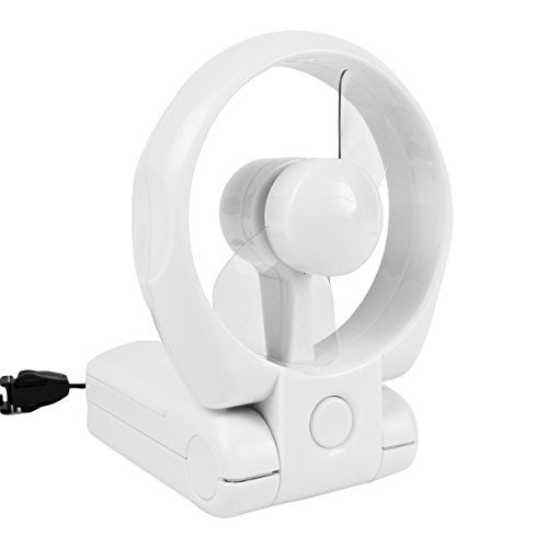 Travelon 3 Speed Personal Folding Fan - White - Image 1