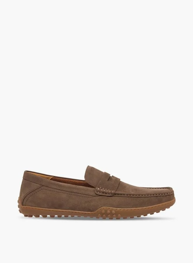 DUCHINI Men Slip-On Leather Loafers