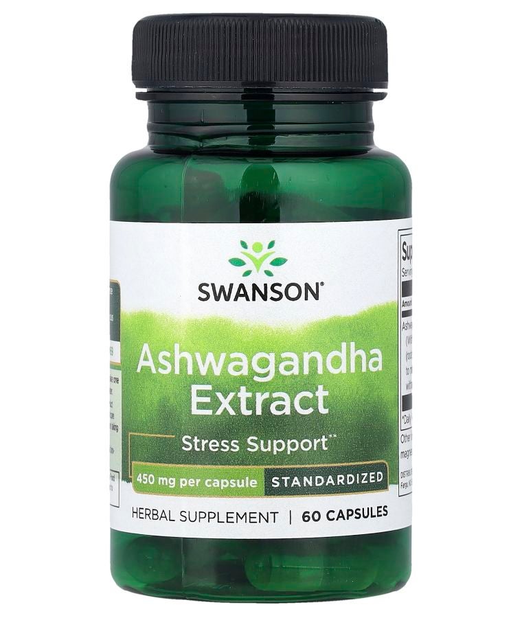 Ashwagandha Extract Standardized 450 mg 60 Capsules