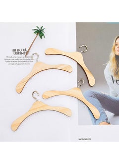 Civaner Doll Garment Rack With 10 Pcs Wooden Dolls Clothes Hanger 11.8 Inches Doll Closet Mini Doll Clothes Hangers Doll Wardrobe Furniture Accessories For Dollhouse Supplies  - Image 5