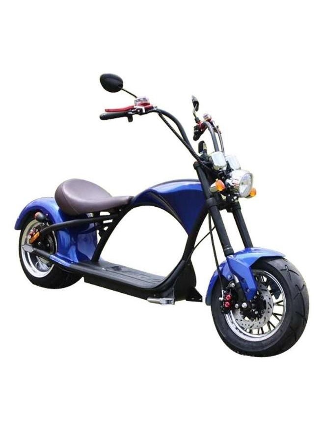 Crony New X1 Harley Electric Motorcycle Citycoco Fat Tire Electric Motorbike Harley Electric Bikes | Blue  - Image 1