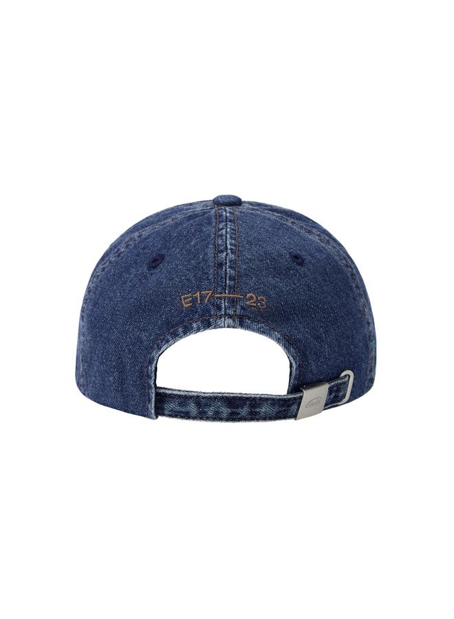 EMIS Washed Denim Baseball Cap Logo Adjustable Unisex Casual Streetwear Hat - Image 3