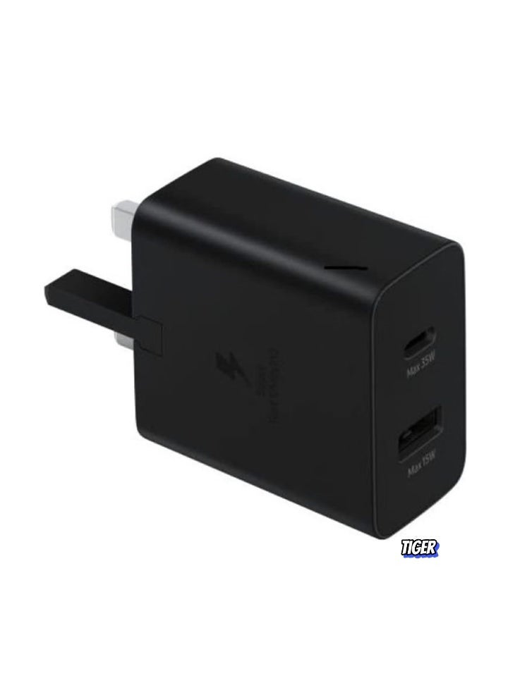 JAJEEK 35W Wall Charger Duo, Fast Charging Dual USB Ports, Compact & Portable Design, Black, Compatible with iPhone, Samsung, Android Devices, Quick Charge for Phones, Tablets, and More - Image 1