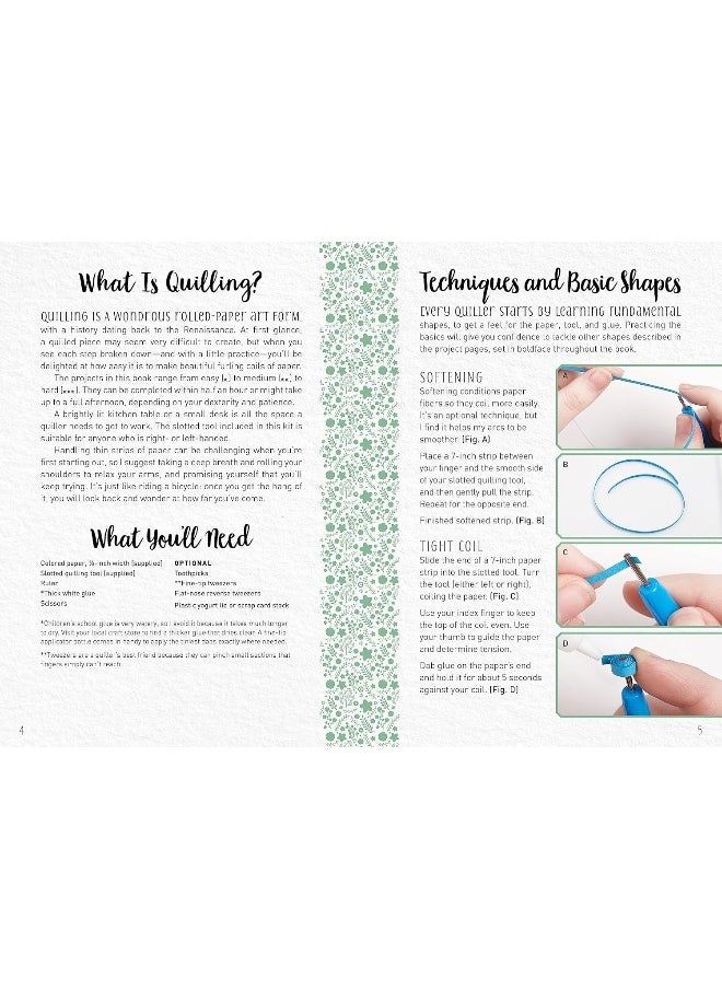 null - The Art of Paper Quilling Kit: Create 10 Beautiful Flora and Fauna Designs - Incl - Image 1