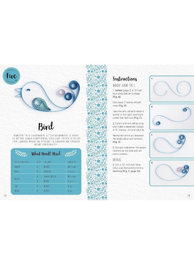null - The Art of Paper Quilling Kit: Create 10 Beautiful Flora and Fauna Designs - Incl - Image 1