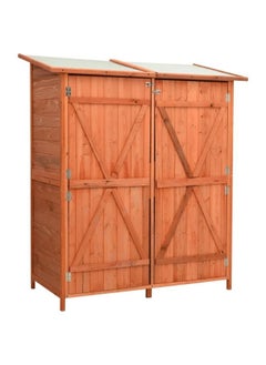 vidaxl vidaXL Garden Tool Shed 136x75x160 cm Solid Firwood  - Image 1
