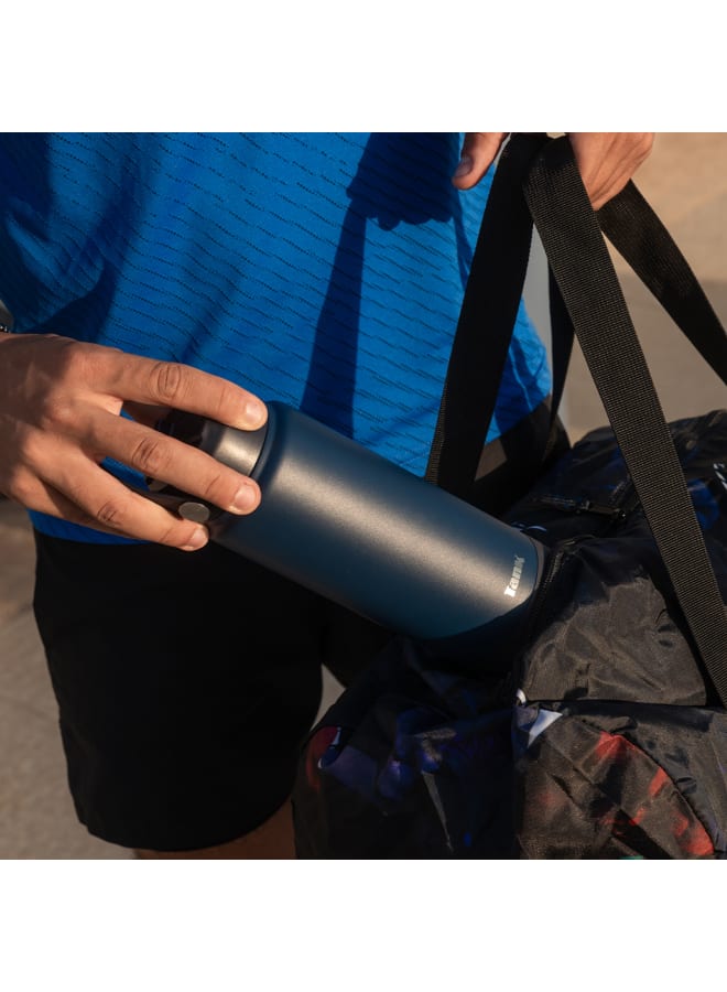 Tank Move, 350ml, Navy Blue, Stainless Steel Bottle, BPA free, insulated, Leakproof - Image 4