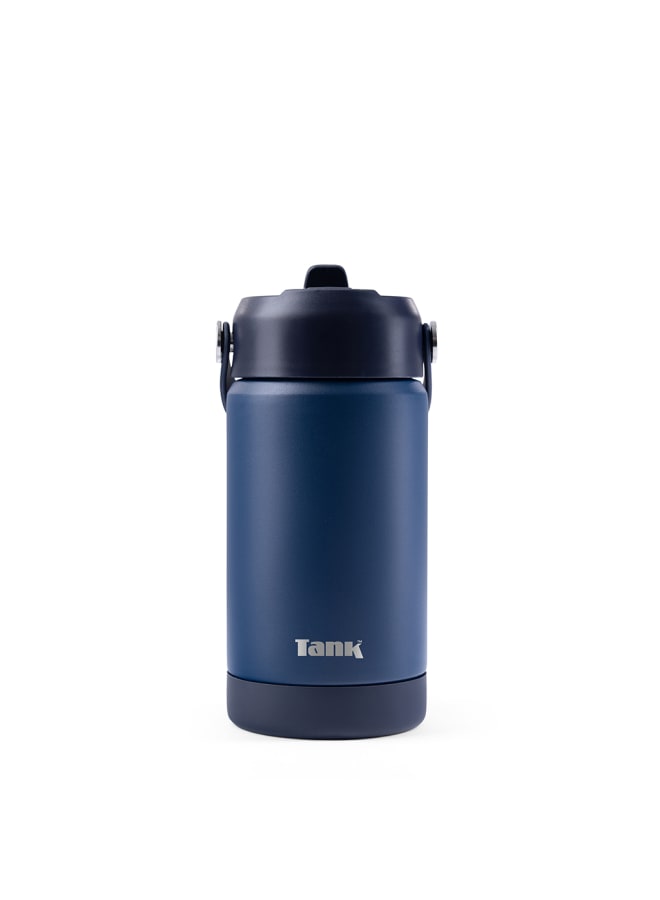Tank Move, 350ml, Navy Blue, Stainless Steel Bottle, BPA free, insulated, Leakproof - Image 1