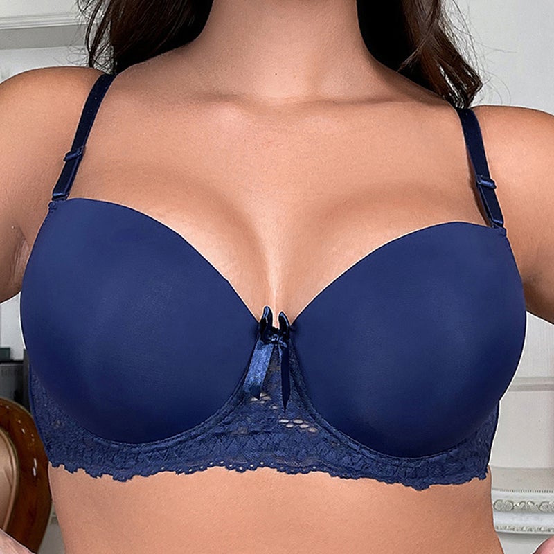 Steel Cup Double Hook Adjustable Plus Size Bra
