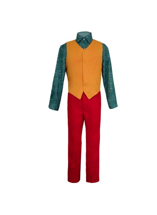 Movie Joker Joaquin Phoenix Arthur Fleck Cosplay Costume Suits Halloween Party Uniforms Adultx - Image 1