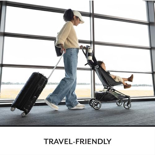 Evenflo Hummingbird Ultra-Lightweight Carbon Fiber Stroller (Crest Gray) - Image 2