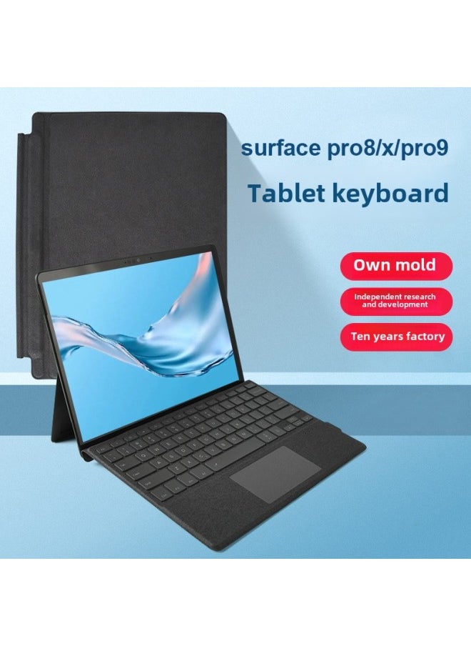 Microsoft Surface Keyboard For 2024 Surfac Pro11pro7 Magnetic Touch Backlit Bluetooth Keyboard-Color:Pro3/4/5/6/7+ [backlight Blue]
