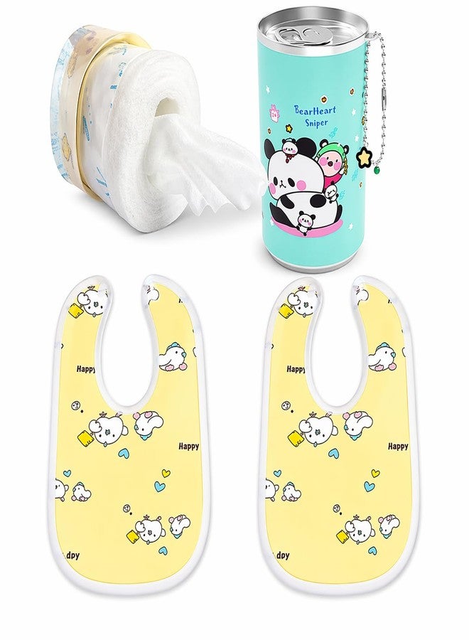 KALRA MAGIC® Waterproof Baby Arpon Bib 2PCS Tin Wipes 1Pcs Combo Pack - Image 1