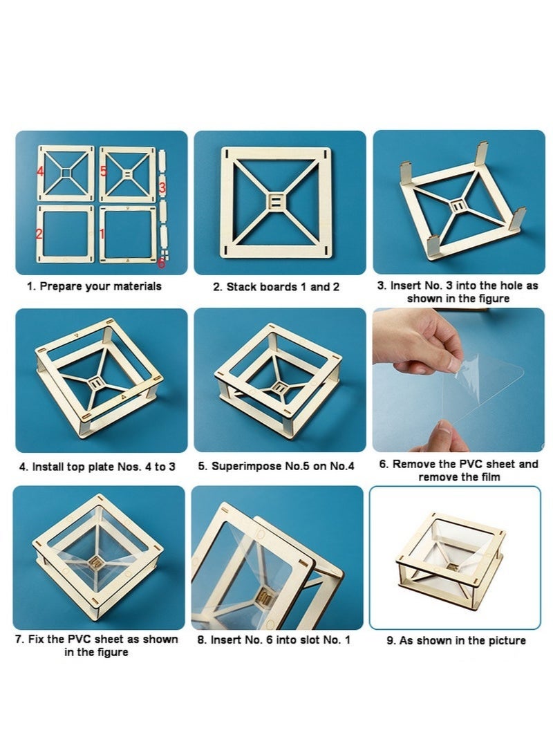 جيفت حامل عرض ثلاثي الأبعاد، جهاز عرض، حامل ثلاثي الأبعاد للهواتف الذكية، صور ثلاثية الأبعاد بزاوية 360 درجة، لعرض الإعلانات والتفاعل مع الرسوم المتحركة والترفيه وإعداد الهدايا. - Image 5