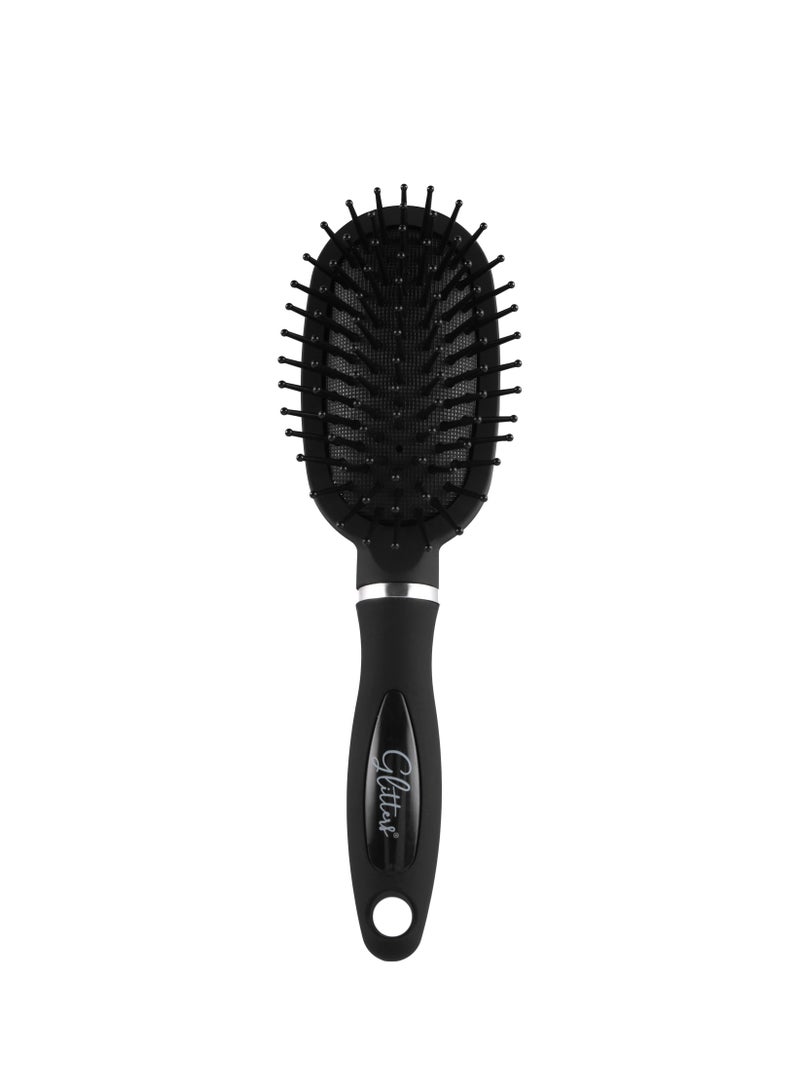 Glitters Hair Brushes for Men Women, Hole Design Hair Blow Drying Styling Brush Curve Brush Barber Brush for Long, Thick, Thin, Curly Hair, Slicked-back Hair - Image 2
