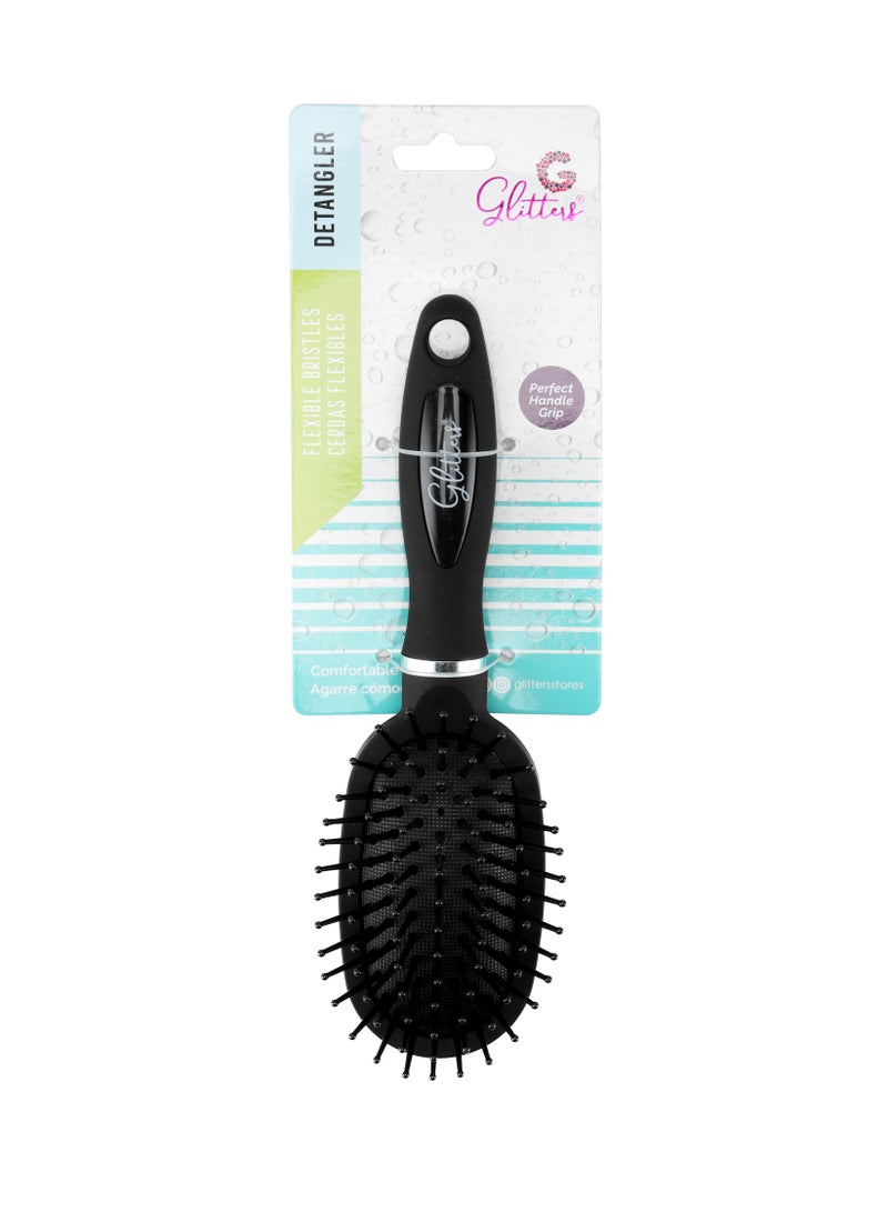 Glitters Hair Brushes for Men Women, Hole Design Hair Blow Drying Styling Brush Curve Brush Barber Brush for Long, Thick, Thin, Curly Hair, Slicked-back Hair - Image 4
