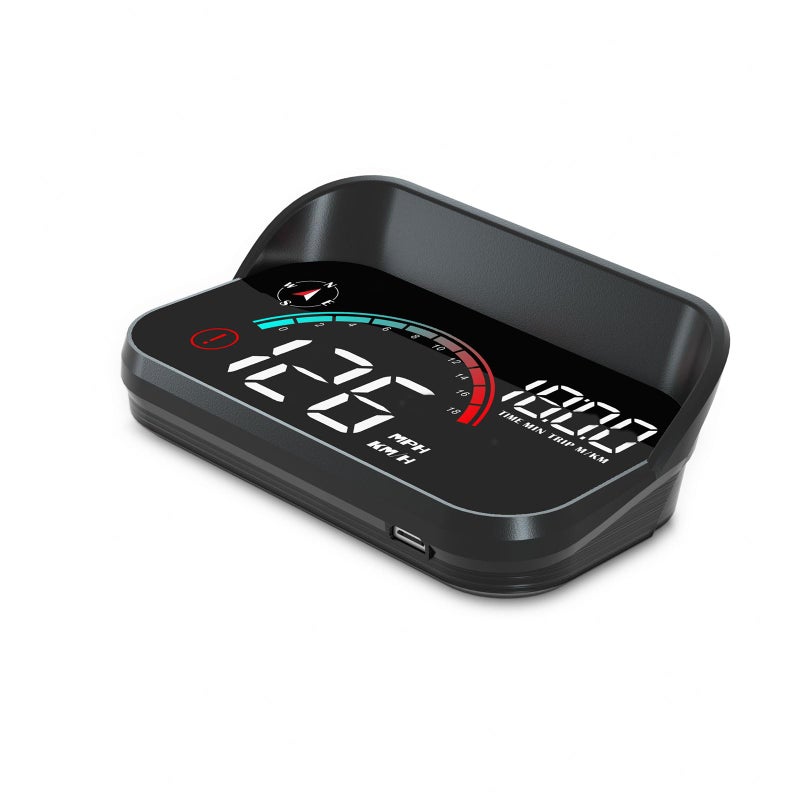 AZIJYV Windshield Speedometer Projector, Digital GPS Speedometer with Speed, Overspeed， Heads Up Display for Cars Suitable for All Vehicles - Image 1