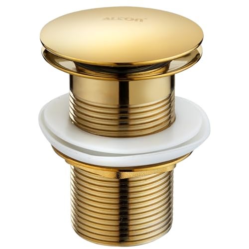 ALTON ALD115 Brass 3-INCH Pop-Up Type Waste Coupling For Wash Basin (Gold) - Image 1