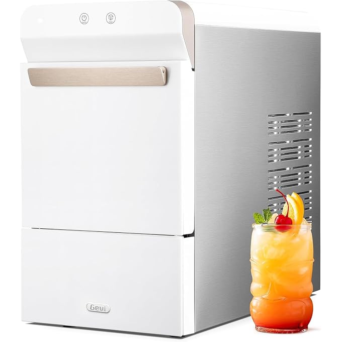 Gevi V2.0 Nugget Ice Maker Countertop 30lbs/24H, Pellet Ice Makers with Self-Cleaning & Energy-Efficient, Chewable Pebble Ice Machine for Home, White - Image 1