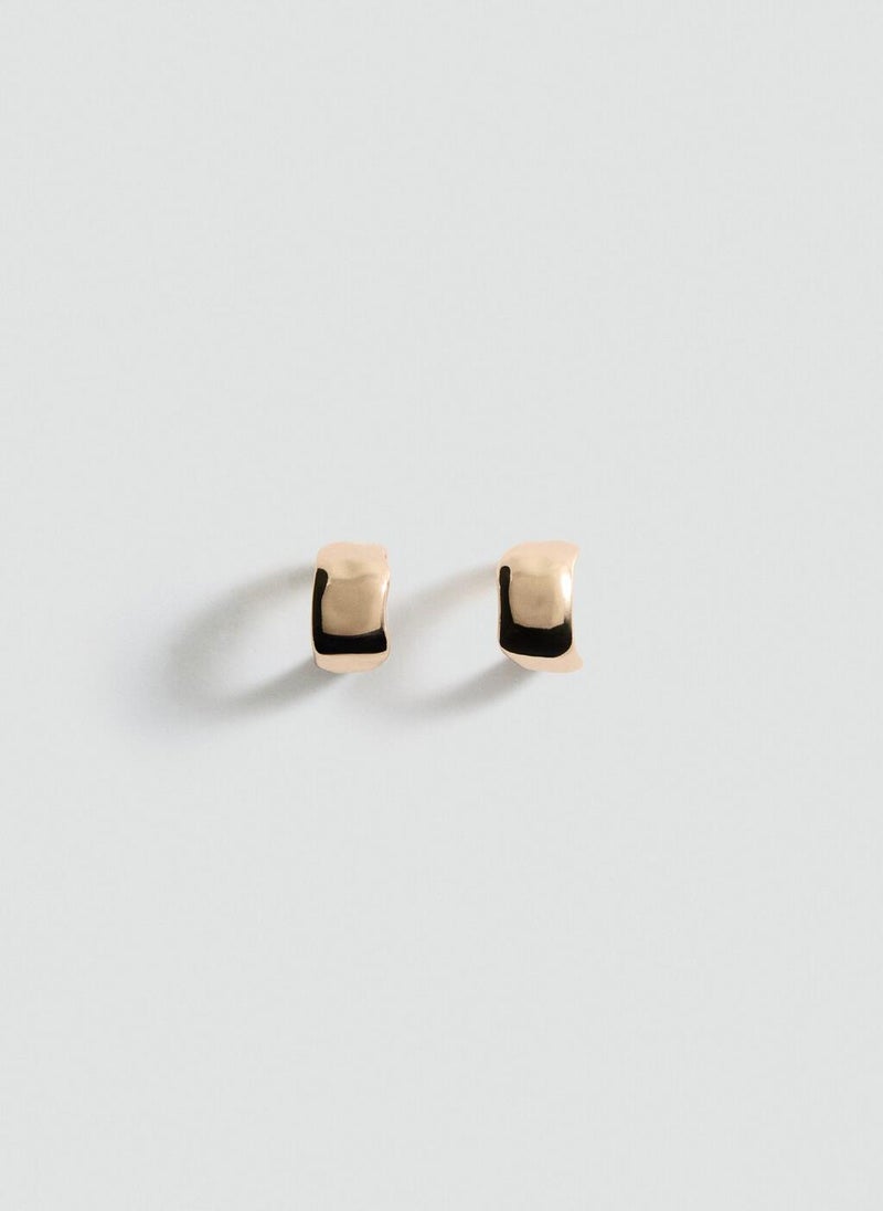 MANGO Twisted Hoop Earrings  - Image 1