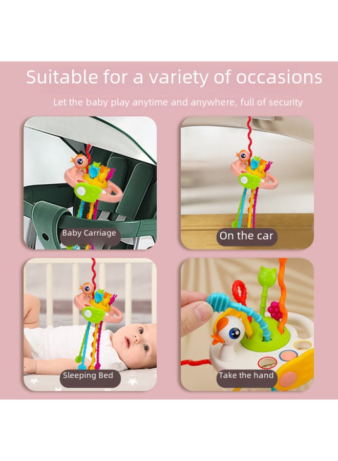 لعبة سحب أصابع الأطفال من Alien Ufo ألعاب الذكاء للتعليم المبكر للإمساك بعمر 0-1 سنة للأولاد والبنات 6 أشهر-اللون: رائد فضاء أبيض عاجي-المواصفات: محاصر - Image 5